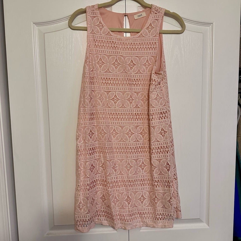 ODDY Pink Lace Mini Dress